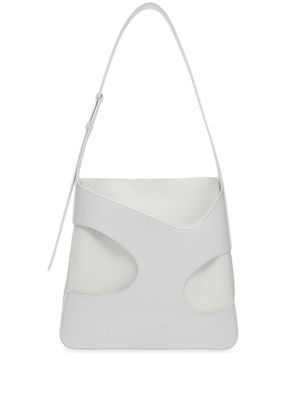 Ferragamo textured shoulder bag - White