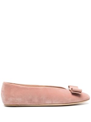 Ferragamo Vara-bow ballerina shoes - Pink