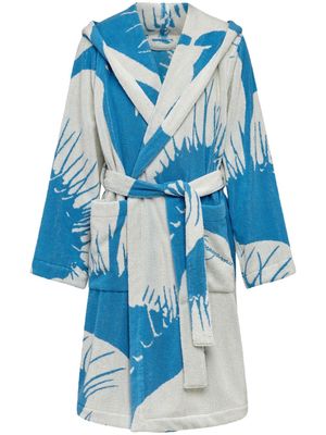 Ferragamo Venus graphic-print bathrobe - Blue