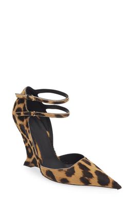 FERRAGAMO Vidya Genuine Calf Hair Pointed Toe Pump in Leopard at Nordstrom, Size 6