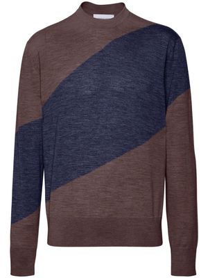 Ferragamo virgin-wool fine-knit jumper - Brown