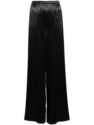 Ferragamo wide-leg satin trousers - Black