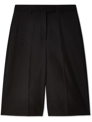 Ferragamo wool cropped trousers - Black