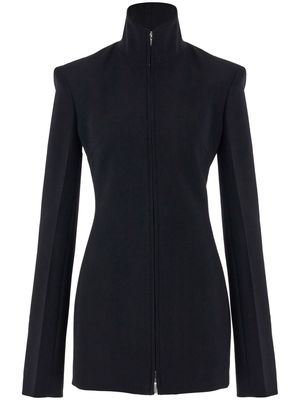 Ferragamo zip-fastening virgin wool jacket - Black