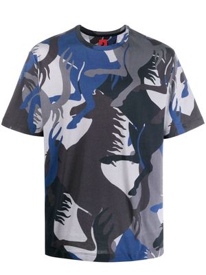 Ferrari camouflage logo-print T-shirt - Black