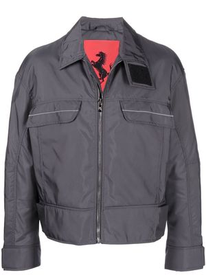 Ferrari chest flap-pocket shirt jacket - Grey