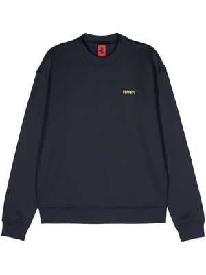 Ferrari drop-shoulder jersey sweatshirt - Blue