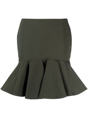 Ferrari high-waist flared skirt - Green