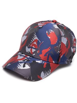 Ferrari horse-print baseball cap - Red