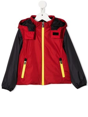 Ferrari Kids zip-up hooded jacket - Red