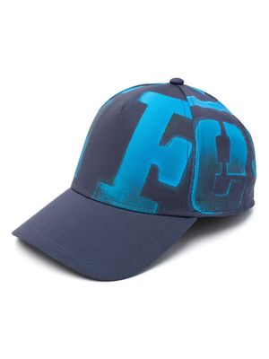 Ferrari logo-print baseball cap - Blue