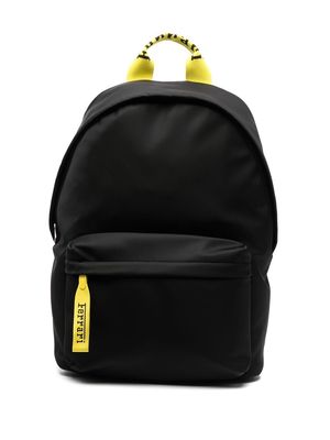 Ferrari logo tag backpack - Black