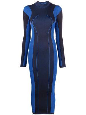 Ferrari long-sleeved tailored dress - Blue