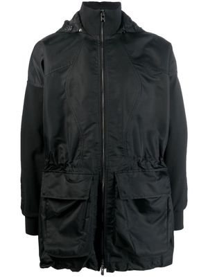 Ferrari panelled zip-up coat - Black