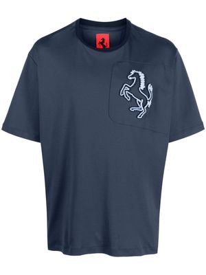 Ferrari Prancing Horse cotton T-shirt - Blue