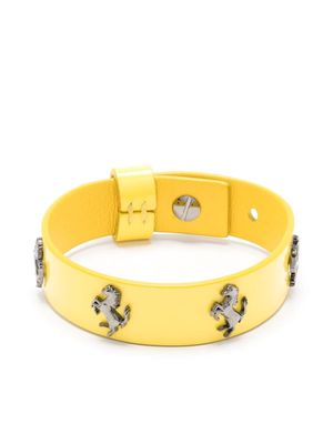 Ferrari Prancing Horse patent leather bracelet - Yellow