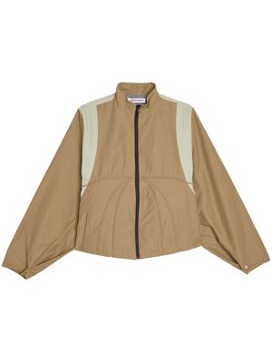 FFFPOSTALSERVICE colour-block zip-front windbreaker - Neutrals