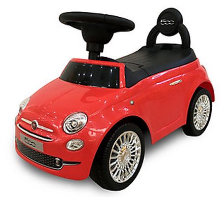 Fiat 500 Push Car Red with Backrest