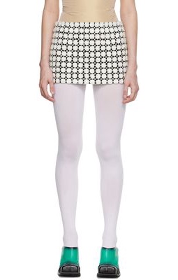 FIDAN NOVRUZOVA SSENSE Exclusive Black & White Mina Miniskirt