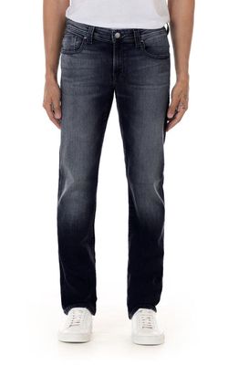 Fidelity Denim Jimmy Slim Straight Leg Jeans in Shadow Black 