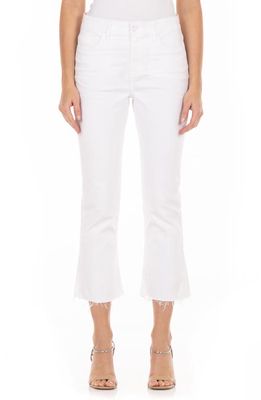 Fidelity Denim Juniper High Waist Crop Jeans in Greek White