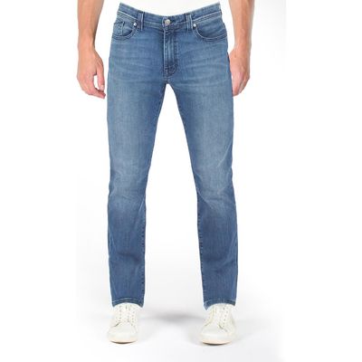 Fidelity Denim Torino Slim Tapered Leg Stretch Jeans in Ocean Blue 