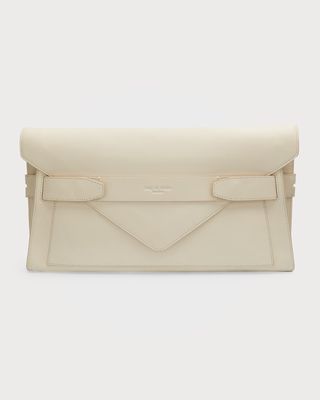 Field Envelope Leather Clutch Bag