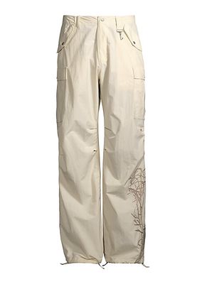 Field Of View Desert Marigold Embroidered Cargo Pants