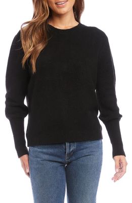 FIFTEEN TWENTY Blouson Sleeve Sweater in Black