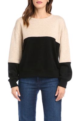 FIFTEEN TWENTY Colorblock Sweater in Black