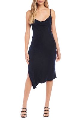 FIFTEEN TWENTY Cowl Neck Slipdress in Navy