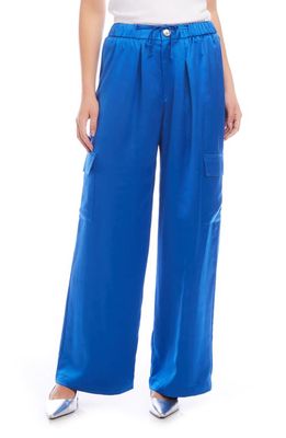 FIFTEEN TWENTY Sofi Satin Wide Leg Pants in Sbl