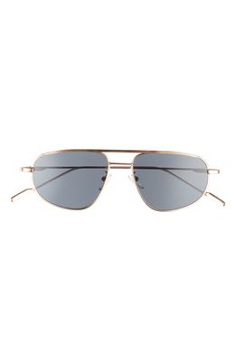Fifth & Ninth 56mm Aviator Sunglasses in Black/Gold