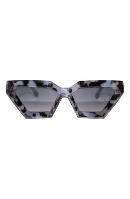 Fifth & Ninth Alaia 53mm Polarized Cat Eye Sunglasses in Black Torte/Black