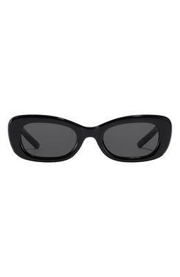 Fifth & Ninth Anya 51mm Rectangle Polarized Sunglasses in Black
