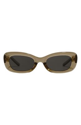 Fifth & Ninth Anya 51mm Rectangle Polarized Sunglasses in Olive Green