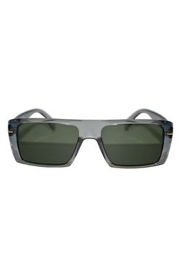 Fifth & Ninth Atlas 54mm Polarized Rectangular Sunglasses in Gray/Olive