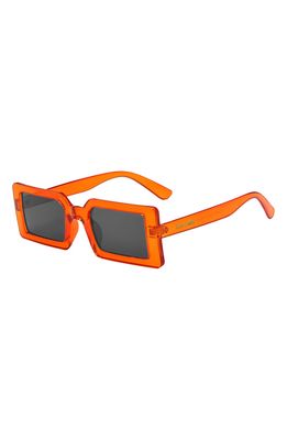 Fifth & Ninth Berlin 63mm Rectangle Sunglasses in Orange/Black