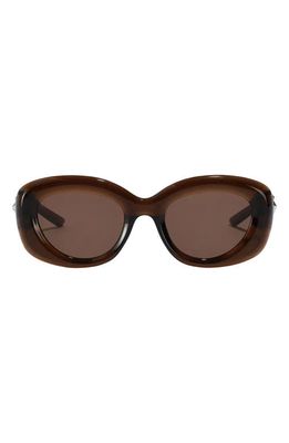 Fifth & Ninth Bianca 54mm Polarized Round Sunglasses in Brown
