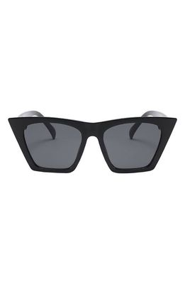 Fifth & Ninth Chicago 53mm Polarized Cat Eye Sunglasses in Black