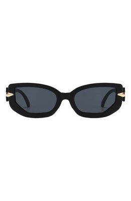 Fifth & Ninth Elle 58mm Polarized Geometric Sunglasses in Black