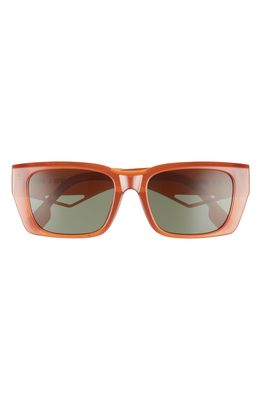 Fifth & Ninth Halle 54mm Rectangular Sunglasses in Orange/Green