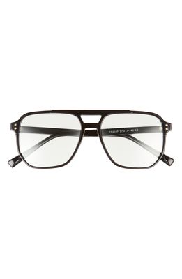 Fifth & Ninth Kennedy 56mm Blue Light Blocking Glasses in Black/Clear