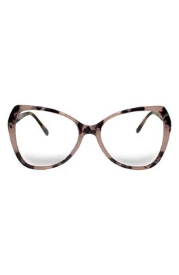 Fifth & Ninth Margot 54mm Butterfly Blue Light Blocking Glasses in Torte/Clear