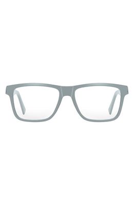 Fifth & Ninth Parker 57mm Square Blue Light Blocking Glasses in Matte Grey