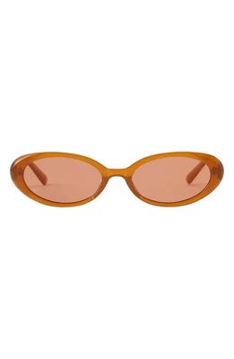 Fifth & Ninth Taya 53mm Polarized Oval Sunglasses in Caramel/Brown