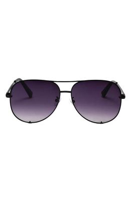 Fifth & Ninth Walker 61mm Polarized Aviator Sunglasses in Black/Purple