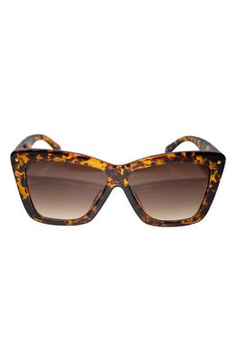 Fifth & Ninth Willow 57mm Polarized Cat Eye Sunglasses in Torte/Brown