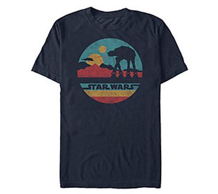 Fifth Sun Men's Star Wars At At Mountain Navy T ee