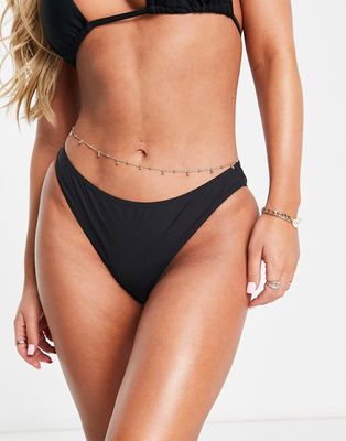 Figleaves brazilian bikini bottom in black